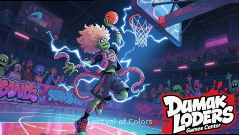 Festival of Colors - Holi Celebrations Festival of Colors game screenshot showing colorful Holi celebrations with Festival of Colors watermark